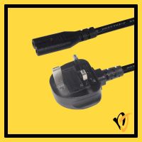 Power Cord C7 UK Plug to IEC C7 (1.5M~5M)
